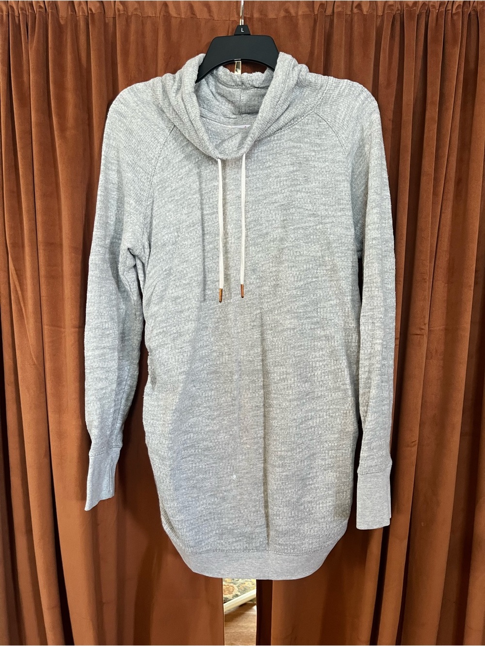 Isabel Maternity by Ingrid & Isabel Light Gray Cowl Neck Pullover